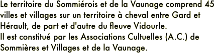 Le territoire du Sommiérois et