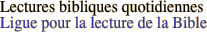 Lectures bibliques quotidiennes