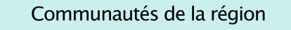 Communautés de la région