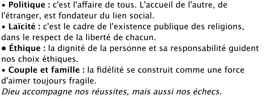 • Politique : c'est l'affaire