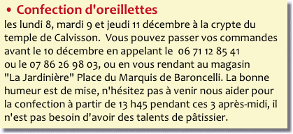 • Confection d'oreillettes