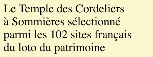 Le Temple des Cordeliers