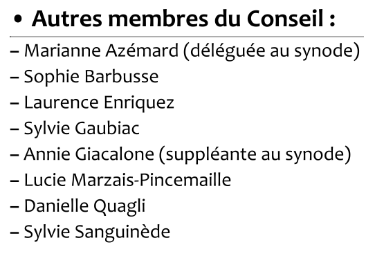• Autres membres du Conseil
